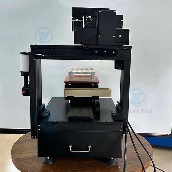 Semi-automatic Vape 5-needle CBD Heating Oil Filling Machine With Three-color Alarm Light